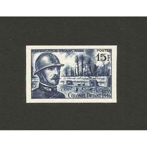 FRANCE 1956  Colonel DRIANT 15 Fr.  Yvert n°1052 Non Dentelé