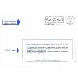 Flamme de MONETEAU (Yonne) - Foire Nationale du Livre 1997