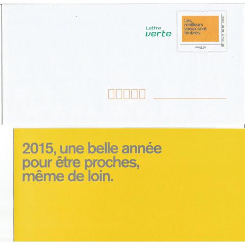 Prêt à Poster  Voeux La Poste 2015  Hors Commerce Neuf ( MonTimbraMoi )