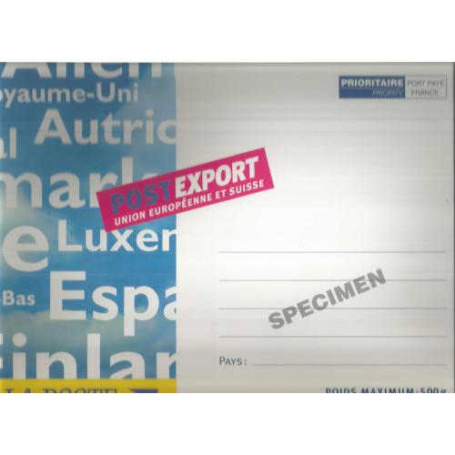 Prêt à Poster  POSTEXPORT 500g UE et SUISSE  surchargé Spécimen