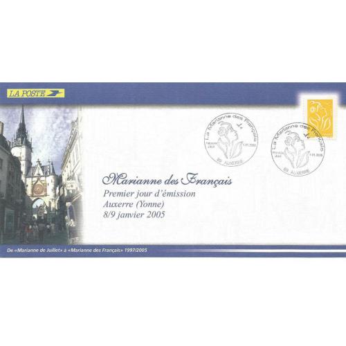 Marianne des Français 1er Jour 2005 TP 0.01 € - 89 Auxerre