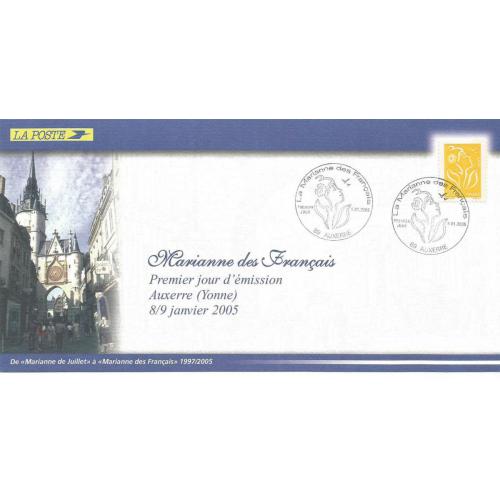 Marianne des Français 1er Jour 2005 TP 0.01 € - 89 Auxerre