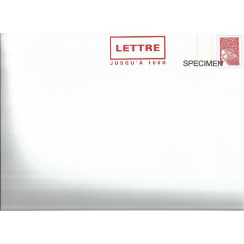 Prêt à Poster  LETTRE 100g - Marianne de Luquet  surchargé Spécimen