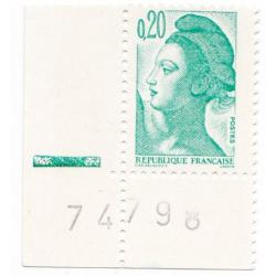 Variété Liberté 0,20fr  de TD6 sans bandes phosphorescentes