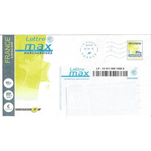 Prêt à Poster PAP  LETTRE MAX 20g - Marchandises  Oblitéré 2012