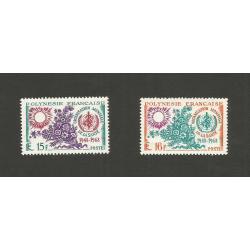 POLYNESIE - Poste n° 60 et 61 - Organisation Mondiale de la Santé OMS Neufs**