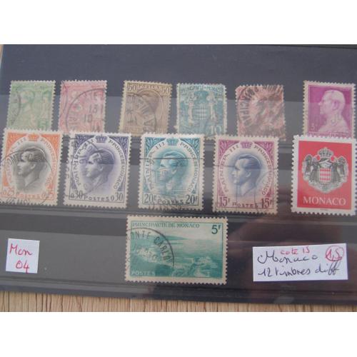 timbres de Monaco  lot Mon04