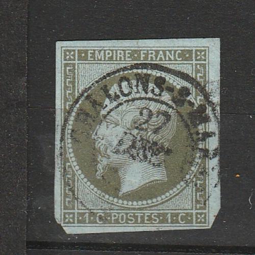 France n° 11 Napoleon III empire ND oblitéré TTB