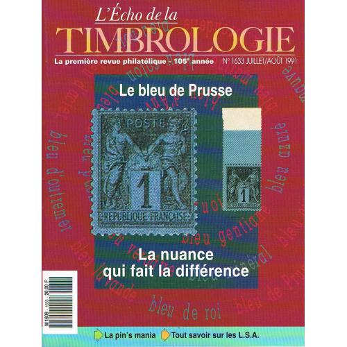 l echo de la timbrologie n°1633 LE BLEU DE PRUSSE