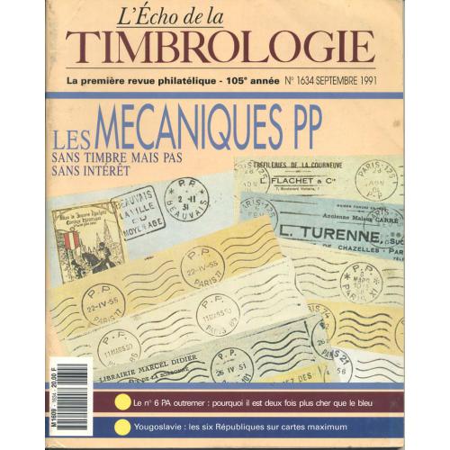Echo De La Timbrologie N° 1634 : Les mécaniques PP
