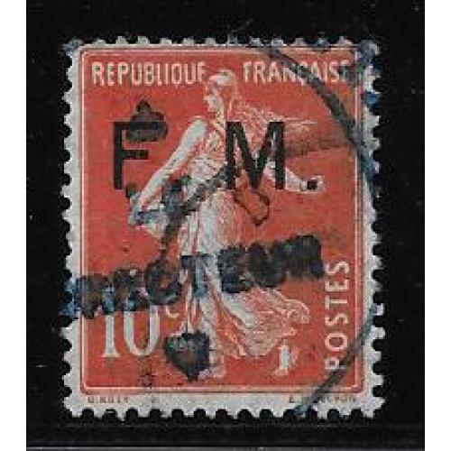1907 FRANCE - FRANCHISE MILITAIRE  (réf 5- IA ) Semeuse  camée -