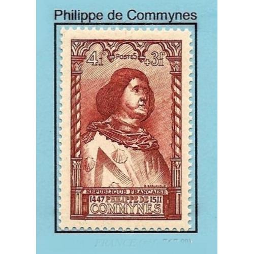 1946 - FRANCE (réf  767 - Philippe de COMMYNES  ) Célebrités du XVé siécle -