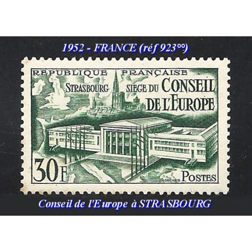 1952 - FRANCE (réf 923°°) Conseil de l'Europe à STRASBOURG_