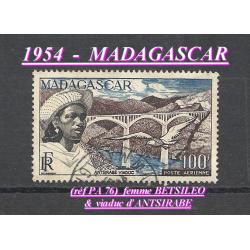 1952 - MADAGASCAR ( réf P.A.-76 Fme BETSILEO- )
