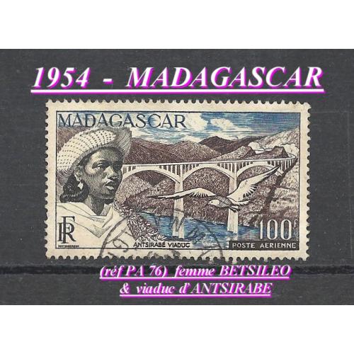 1952 - MADAGASCAR ( réf P.A.-76 Fme BETSILEO- )