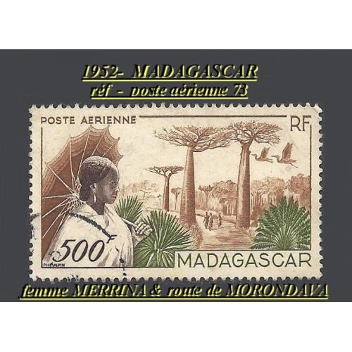 1952 - MADAGASCAR ( réf P.A.73 Femme METILANA- ) _