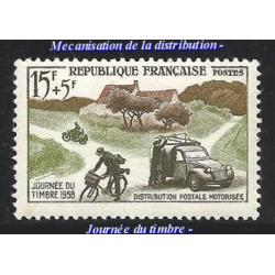 1958 - FRANCE (réf 1151°°) Mecanisation de la distribution -Journée du timbre -
