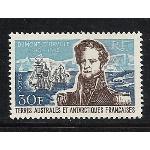 1968 TAAF (réf 24  neuf sans charniére ) Amiral DUMONT D'URVILLE -