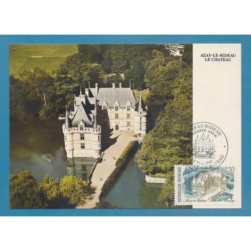 1987- FRANCE  (réf 2464 ) Château d'AZAY LE RIDEAU