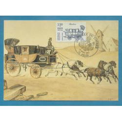 1987- FRANCE  (réf 2469  Berline  )  JOURNEE DU TIMBRE