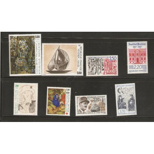 Année complète FRANCE  - 1987 (48 timbres)