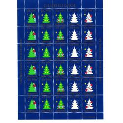 Iles Féroé ( Bloc De 30 Vignettes Postales De Noel 1990)