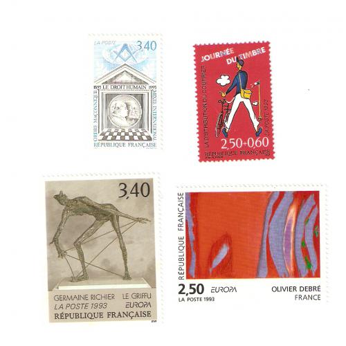 Année complète FRANCE  - 1993  (66 timbres)