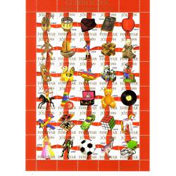 Iles Féroé ( Bloc De 30 Vignettes Postales De Noel 1999)