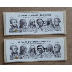 Lis2012-03 Salon du Timbre - Paris 2012  0.55,  0.60