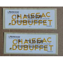 Lis2013-11 : L'Adresse - Chaissac Dubuffet IP 0.80,  IP 0.95