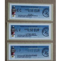 Lis2013-12 : Marcophilex XXXVII Ouistreham 2013 EC 0.56,  LV 0.58,  LP 0.63