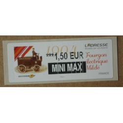 Lis2013-15 : L'Adresse  Fourgon 2lectrique Mildé  MM 1.50