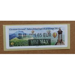 Lis2014-04 : Salon Philatélique de Printemps - Clermont-Ferrand 2014  MM 1.65