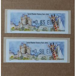 Lis2014-14 : Salon Planète Timbres Paris 2014  P 0.83,  P 0.98