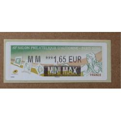 Lis2014-20 : 68è Salon Philatélique d'Automne Paris 2014  MM 1.65