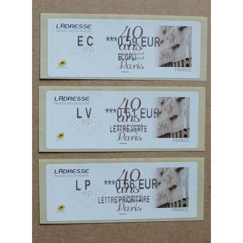 Lis2014-27 : 40 ans L'Adresse Musée de la Poste  EC 0.59,  LV 0.61,  LP 0.66
