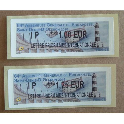 Lis2016-19 : 64è AG de Philapostel - Saint-Denis d'Oléron 2016 IP 1.00,  IP 1.25