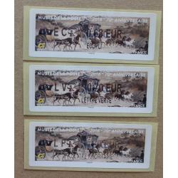 Lis2016-20 : 70è anniversaire Musée de la poste 2016  EC 0.68,  LV 0.70,   LP 0.80