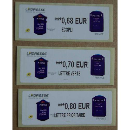 Lis2016-51 : L'Adresse Musée de la Poste EC 0.68, LV 0.70,  LP 0.80