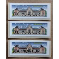 Lis2018-20 : Exposition Philatélique é-max CC 0.78, DD 0.80, AA 0.95