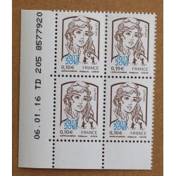 T4-E11 : Marianne 0.10 surchargée 2013-2018