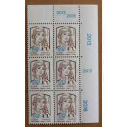 T4-E9 : Marianne surchargée 0.10  2013-2018