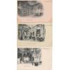 Lot de 3 cartes postales anciennes N & B neuves de Fontainebleau