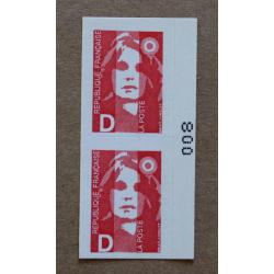 A1-F1 : Marianne du Bicentenaire avec lettre D