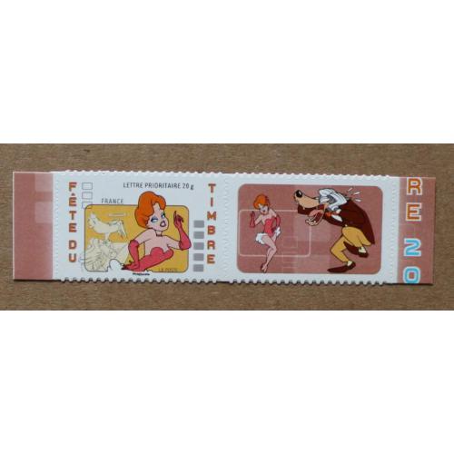 A1-J3 : Fête du timbre : Tex Avery - la girl et le loup