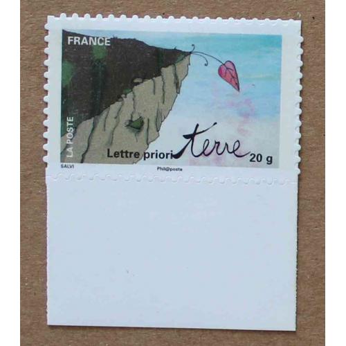 A2-H6 : Fête du timbre - Le timbre fête la Terre . Autoadhésif