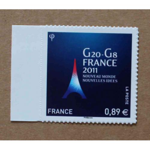 A2-I5 : G20-G8, présidence française en 2011.  Autoadhésif