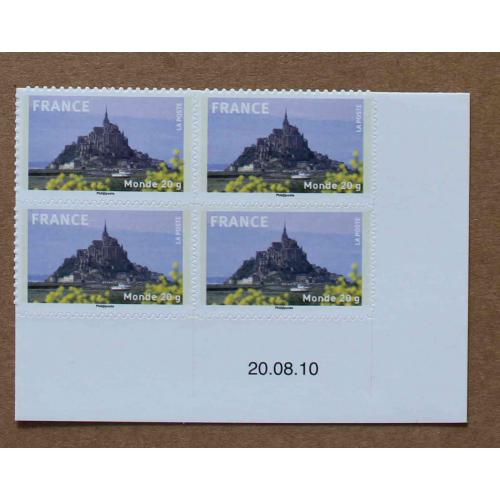 A2-J3 : La France en timbres - Le Mont Saint-Michel .  Autocollants / Autoadhésifs