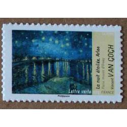 A2-L3 : Série artistique - La nuit étoilée, Arles de Vincent van Gogh .  Autoadhésif