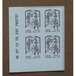 A2-L4 : Marianne de Ciappa et Kawena bistre-noir - Coin daté 16. 07. 13  Autoadhésifs